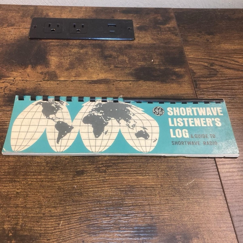 Vtg General Electric Radio Listener's Log Shortwave Station Guide P990‎ 1964